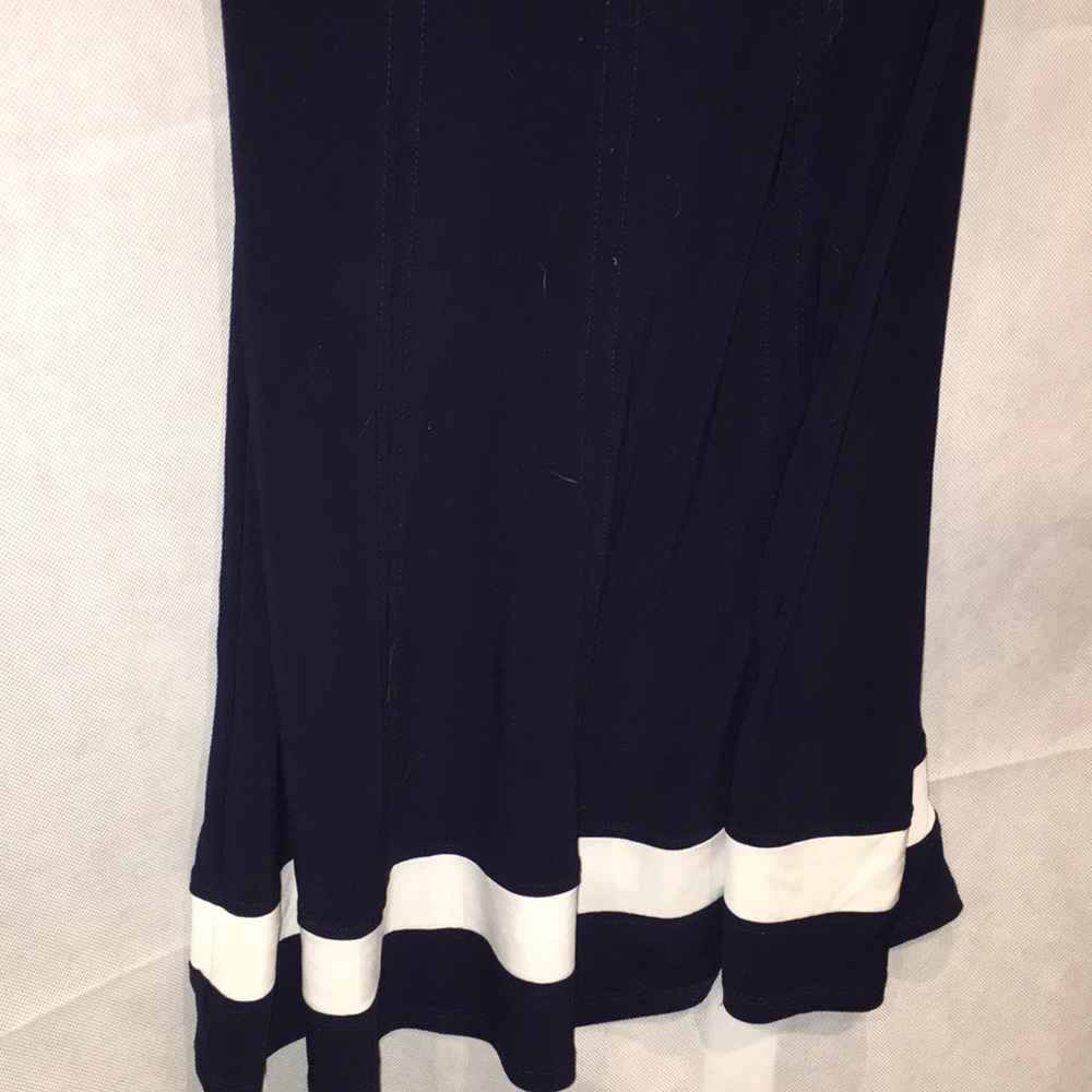 Joseph Ribkoff Bol or lock Black And White Sleeveless A-Line Dress | 6 - Picture 5 of 7